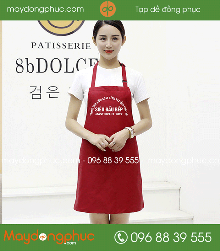 May tạp dề Siêu đầu bếp Trung tâm kiểm soát bệnh tật Phú Thọ