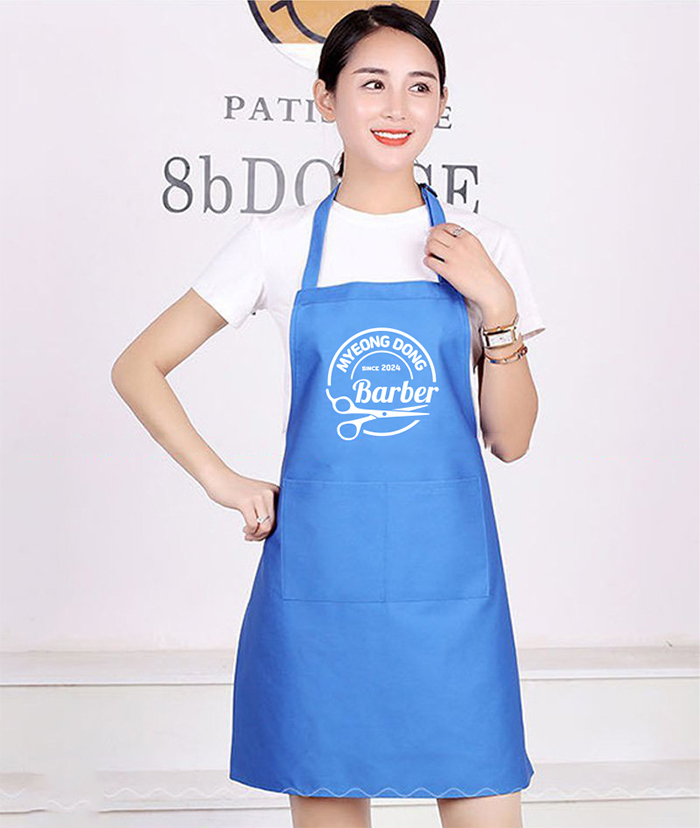 May tạp dề Tiệm Myeong Dong Barber since 2024
