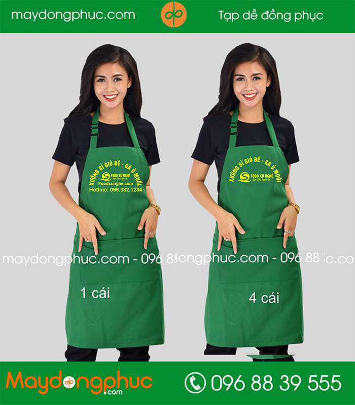 May tạp dề Xưởng sỉ giò bê – Gà ủ muối