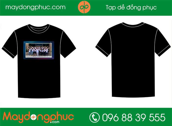 May ảnh lên áo phông đồng phục