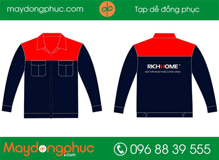 May áo bảo hộ công ty Rich Home