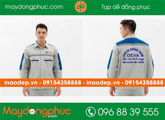 May áo bảo hộ Công ty Sơn chống thấm Deva - mẫu 2