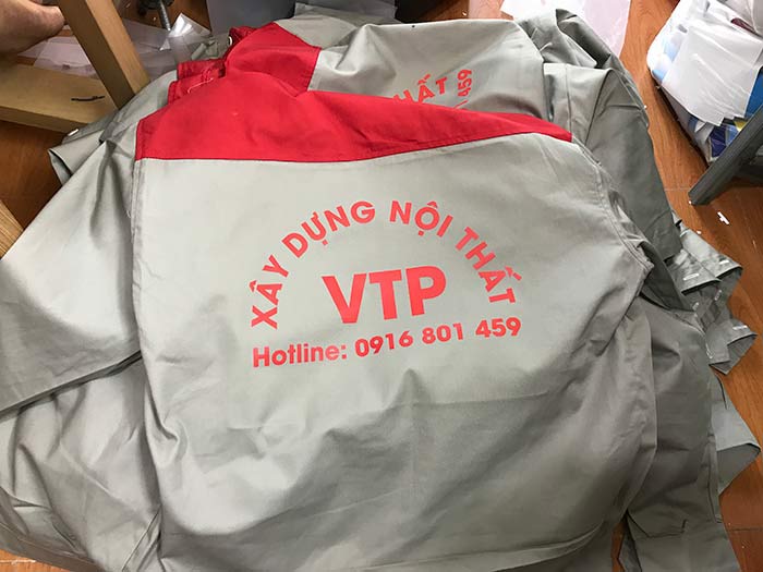 May áo bảo hộ Công ty xây dựng nội thất VTP