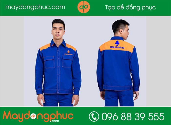 May áo bảo hộ cửa hàng xăng dầu ĐỨC BÁ