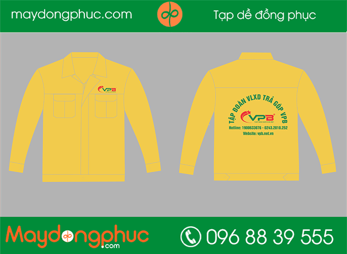 May áo bảo hộ tập đoàn VLXD trả góp VPB