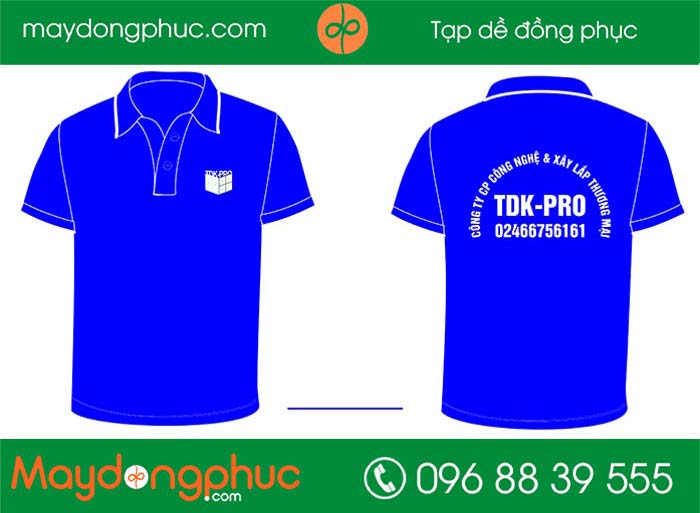 May áo phông công ty công nghệ xây dựng & xây lắp thương mại TDK-Pro