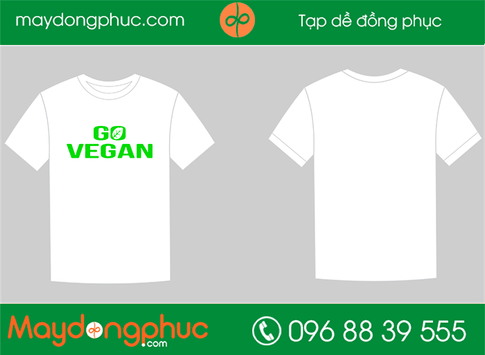 May áo công ty Go Vegan