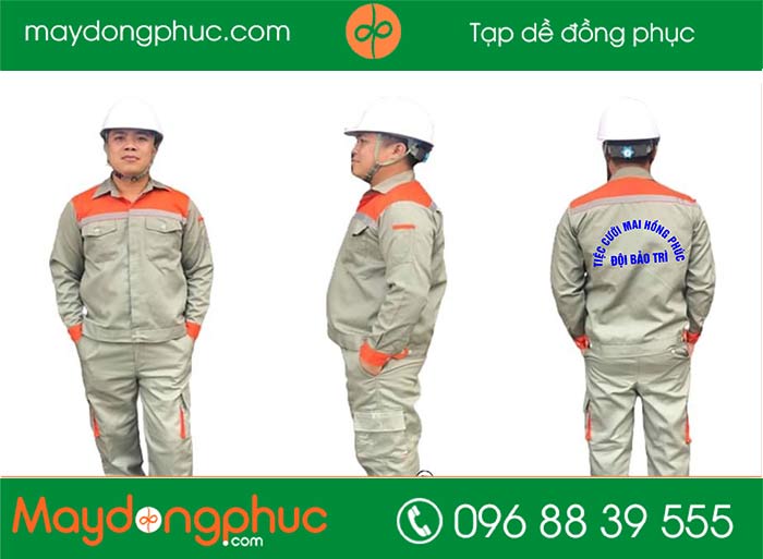 May áo đội bảo trì Tiệc cưới Mai Hồng Phúc