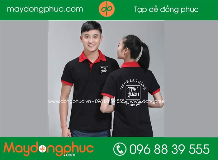 May áo đồng phục quán Tre Quán
