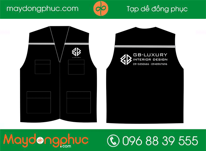 May áo gile đồng phục Công ty GB-Luxury