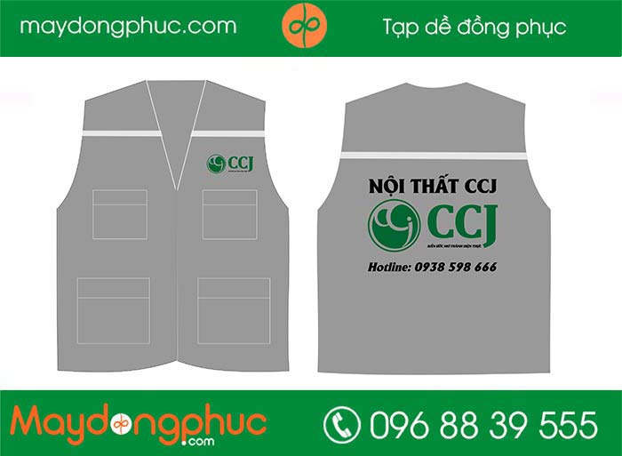 May áo gile đồng phục Công ty Nội thất CCJ