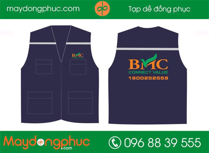 May áo gile đồng phục Công ty BMC