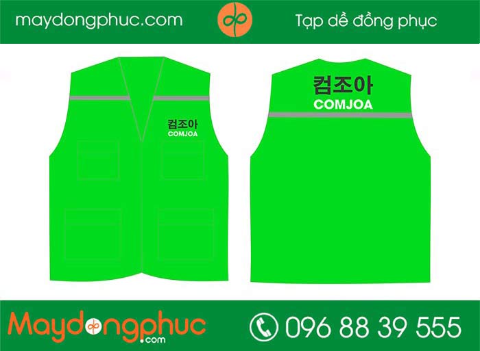 May áo gile đồng phục công ty Comjoa