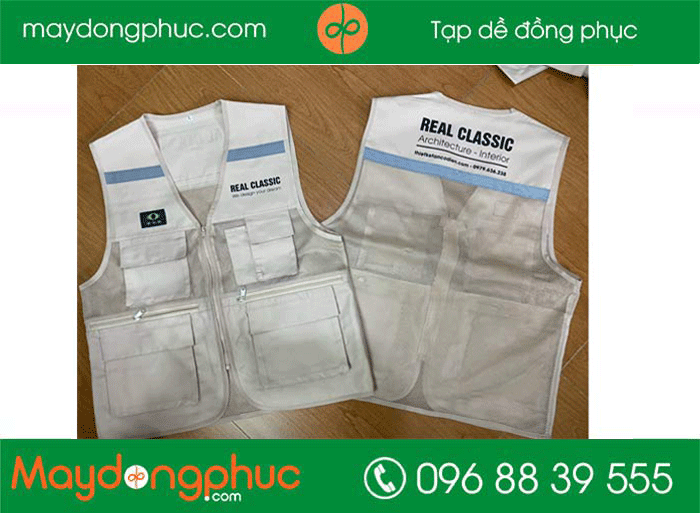 May áo gile đồng phục Công ty Real Classic
