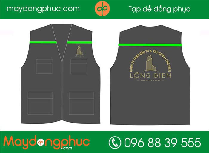 May áo gile đồng phục Công ty TNHH đầu tư & xây dựng Long Điền