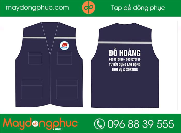 May áo gile đồng phục Công ty tuyển dụng Đỗ Hoàng