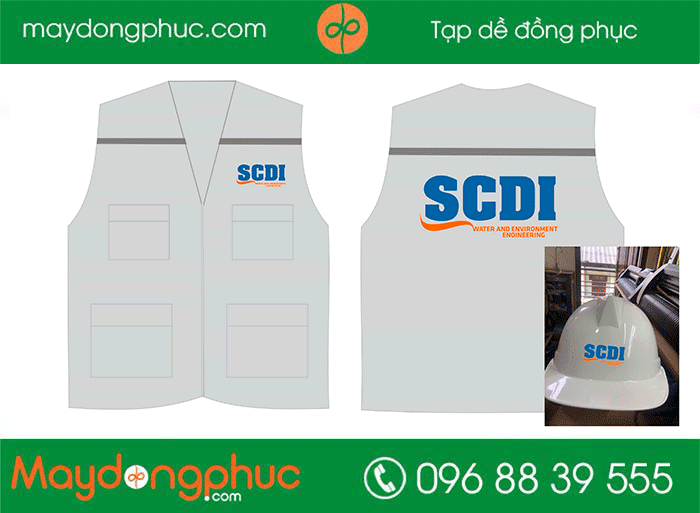 May áo gile đồng phục Công ty SCDI