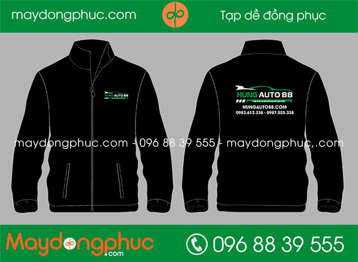 May áo khoác đồng phục Hùng Auto 88