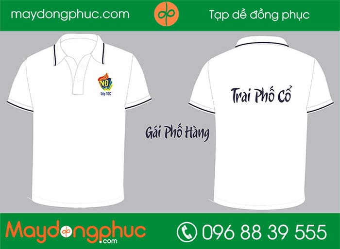 May áo lớp cổ bẻ 10C – Trai Phố Cổ