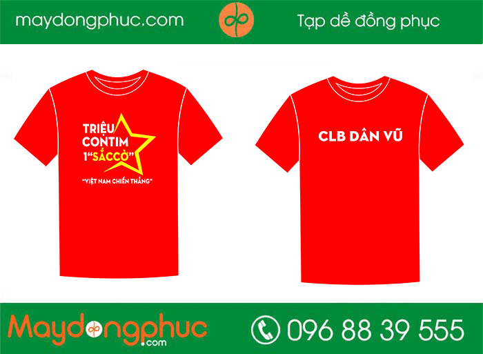 May áo phông CLB Dân Vũ