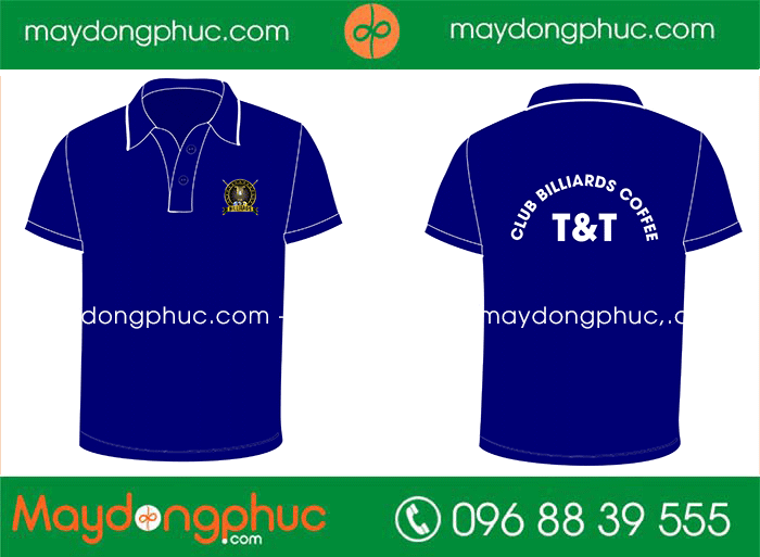 May áo phông Club Billiards Coffee T&T