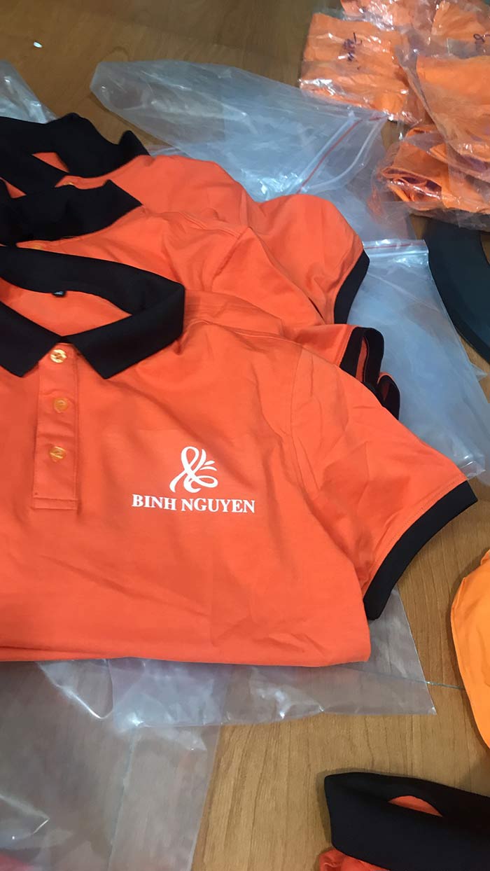 May áo phông cổ bẻ Công ty Bình Nguyên