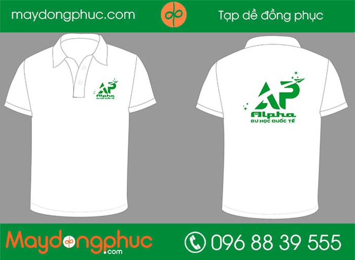 May áo phông công ty Alpha du học quốc tế