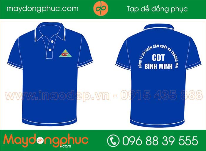 May áo phông công ty CP SX&TM CDT Bình Minh - mẫu 2