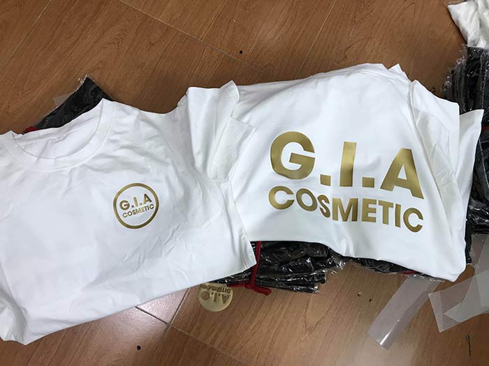 May áo phông Công ty G.I.A Comestic - mẫu 2