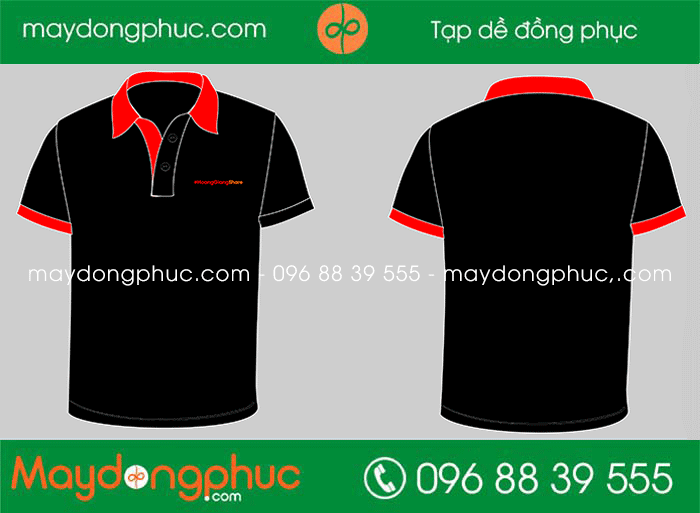 May áo phông cổ bẻ Công ty Hoàng Giang Share