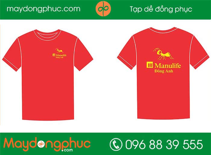May áo công ty Manu Life - mẫu 2