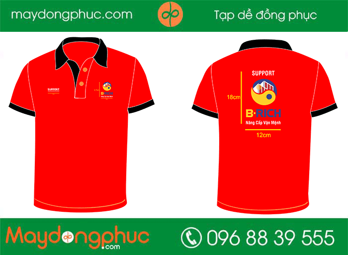 May áo phông Công ty Support Brich
