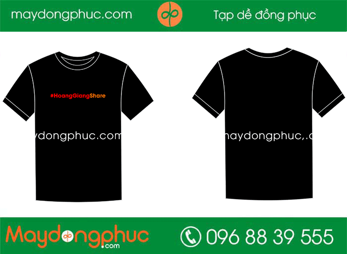May áo phông cổ tròn Công ty Hoàng Giang Share