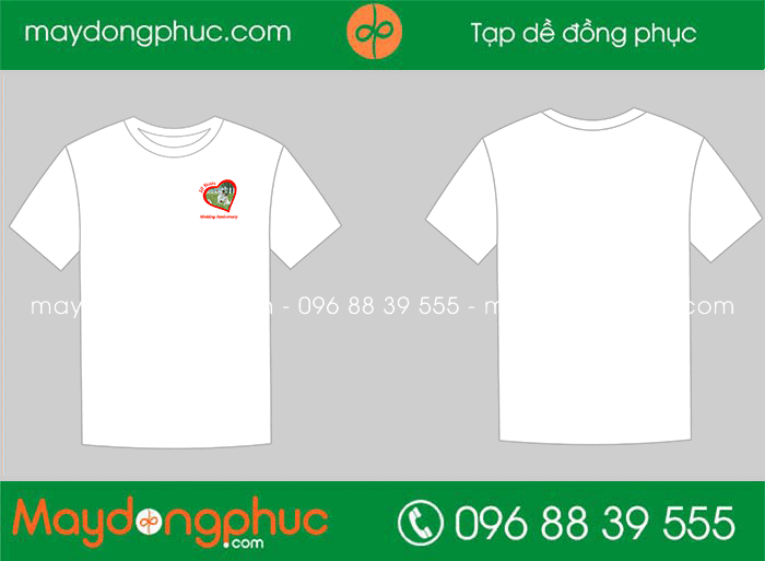 May áo phông cổ tròn kỉ niệm 10 năm ngày cưới