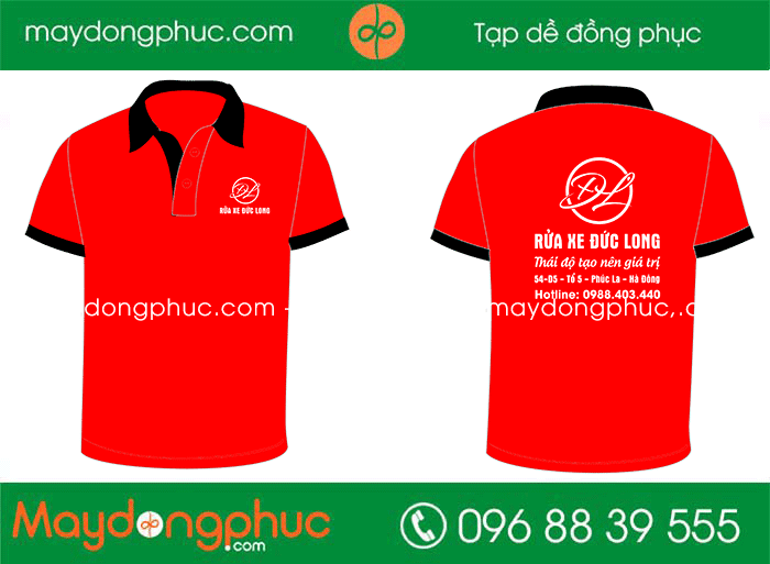 May áo phông Cửa hàng Rửa xe Đức Long