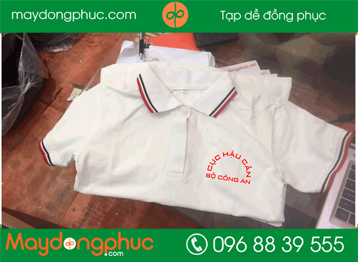 May áo phông Cục Hậu Cần Bộ Công An