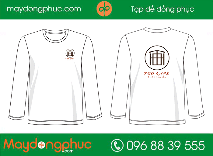 May áo phông dài tay Quán Thô Cafe