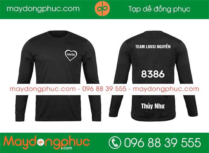 May áo phông dài tay Team Lousi Nguyễn