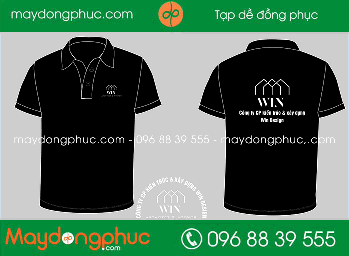 May áo phông Công ty CP Kiến trúc & xây dựng Win