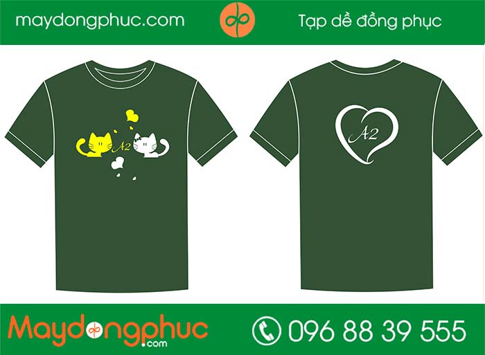 May áo phông hình con mèo