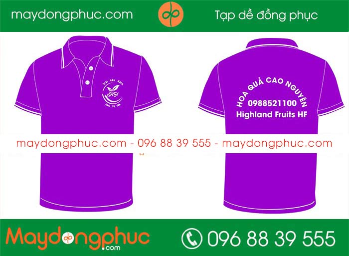 May áo phông Hoa quả Cao Nguyên