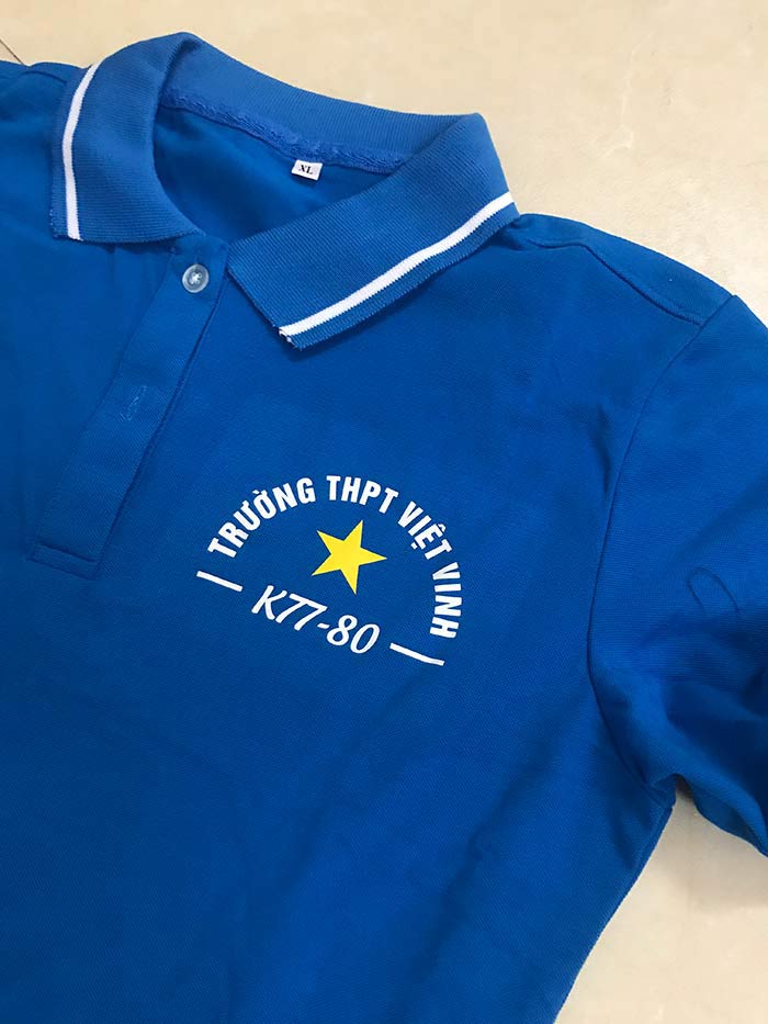 May áo phông K77-80 trường THPT Việt Vinh