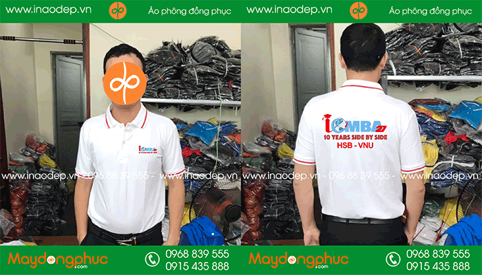 May áo phông kỉ niệm 10 năm trường MBA HSB-VNU