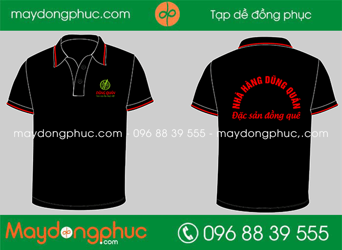 May áo phông Nhà hàng Dũng Quán