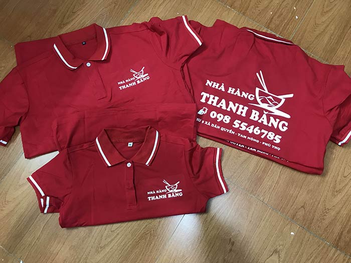 May áo phông Nhà hàng Thanh Băng - mẫu 2