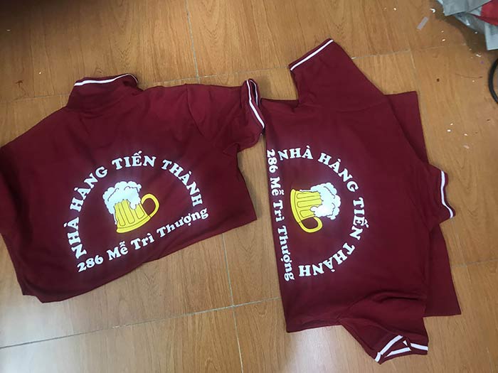 May áo phông Nhà hàng Tiến Thành