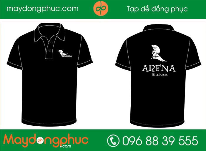 May áo phông Quán Arena Billards - mẫu 2