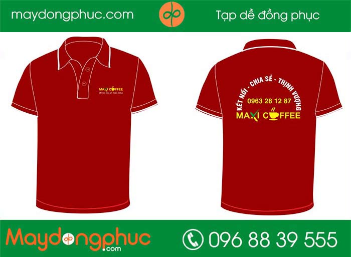 May áo phông Quán Maxi cafe