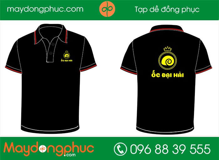 May áo phông quán ốc Đại Hải