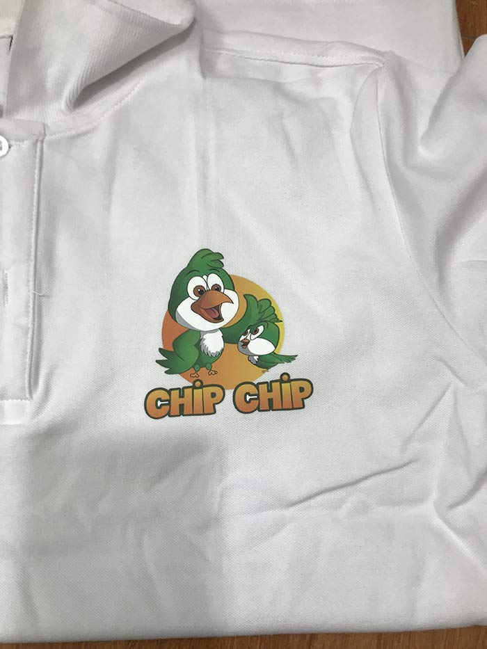 May áo phông Trung tâm tiếng anh Chip Chip